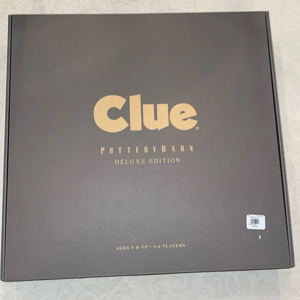Pottery Barn Wooden Clue Board Game - Luxury/ Deluxe Edition, NWT